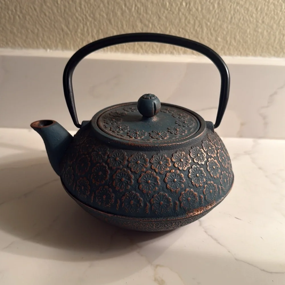 Vintage Decorative Cast Iron Japanese Teapot